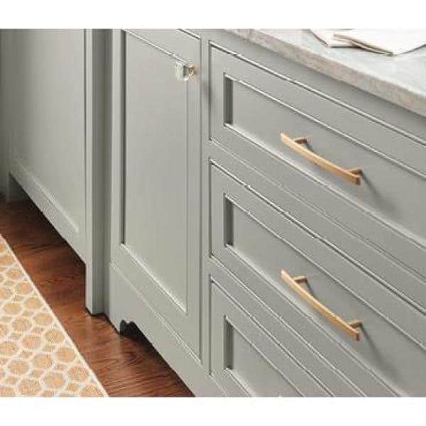 Cyprus 6-5/16 in. (160mm) Modern Golden Champagne Arch Cabinet Pull