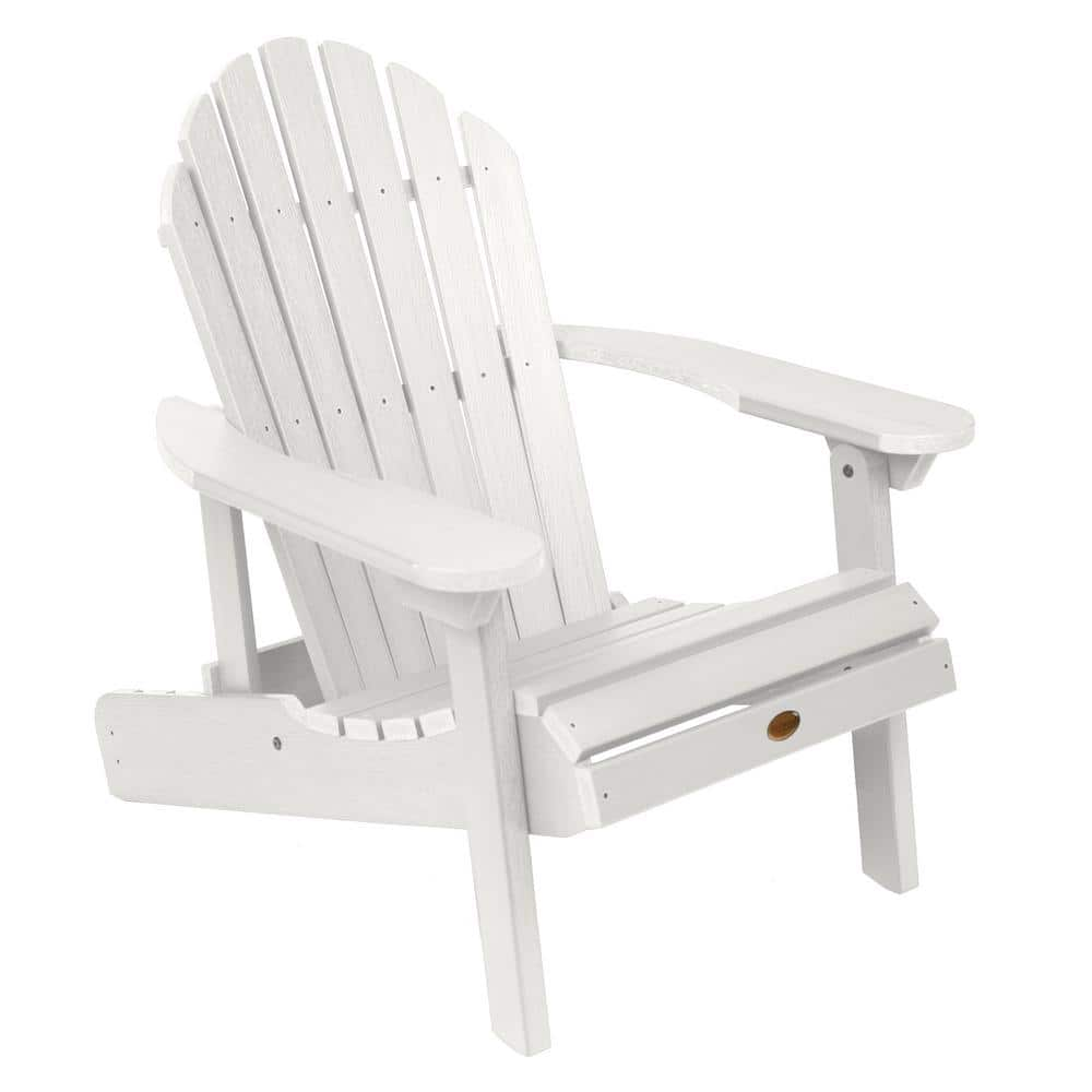 Highwood Hamilton White Plastic Reclining Adirondack Chair AD CHL1 WHE   Highwood Plastic Adirondack Chairs Ad Chl1 Whe 64 1000 