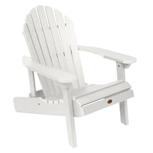 Hamilton White Plastic Reclining Adirondack Chair