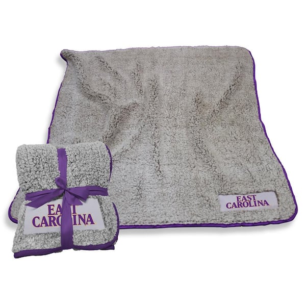 logobrands East Carolina Oatmeal Frosty Fleece Throw