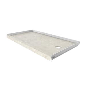 32 in. x 60 in. Single Threshold Shower Base with Right Hand Drain in Calabria