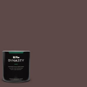 1 qt. #MQ1-58 Chocolate Soul One-Coat Hide Semi-Gloss Enamel Interior Stain-Blocking Paint and Primer