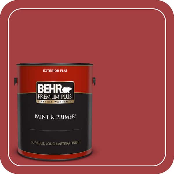 BEHR PREMIUM PLUS 1 gal. #P140-7 No More Drama Flat Exterior Paint & Primer
