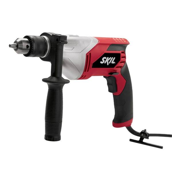 Skil Factory Reconditioned 7 Amp Corded Electric 1/2 in. Variable Speed Drill with Keyed Chuck and Side-Assist Handle