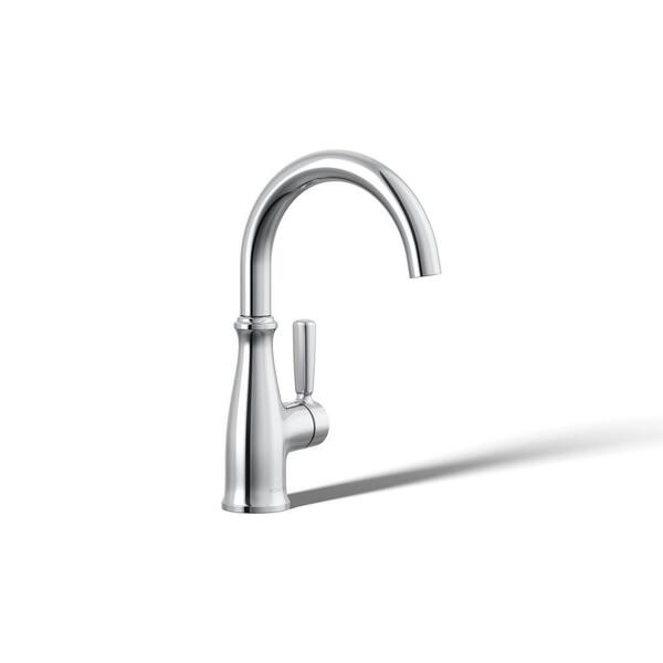 Traditional Single-Handle Beverage Faucet in Polished Chrome