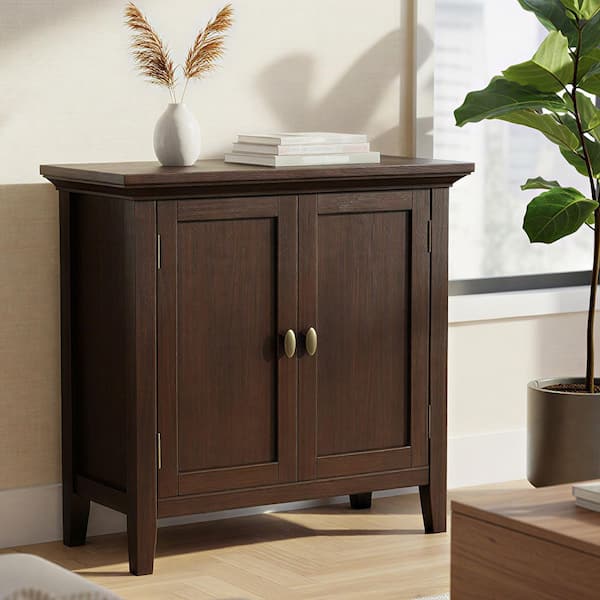 Redmond Brunette Brown 31 in. H Storage Cabinet with 2-Doors