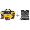 DEWALT 20V MAX Lithium-Ion Cordless Combo Kit (2 Piece), Mechanics Tool Set (200 Piece), (2) 20V 1.3Ah Batteries, and Charger DCK240C2DWMT75000