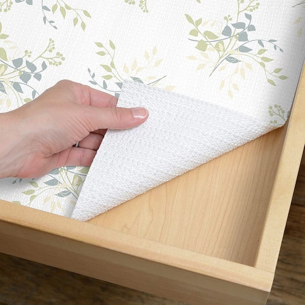 RAY STAR Shelf Liner Non Adhesive Daisy Floral Cabinet Liner for Pantry  Drawer Vanity, Strong Grip Non Slip, Waterproof, Durable 
