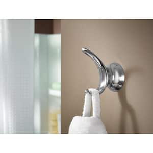 Darcy Double Robe Hook with Press and Mark in Chrome