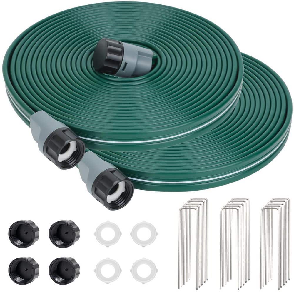 25 ft. Sprinkler Soaker Hose for Garden Lawn, High-Efficiency Water-Saving Garden Irrigation System (2-Pack) price history on PriceWatchPro