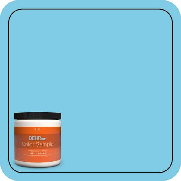 BEHR PREMIUM PLUS 8 oz. #P490-4 Aztec Sky Flat Interior/Exterior