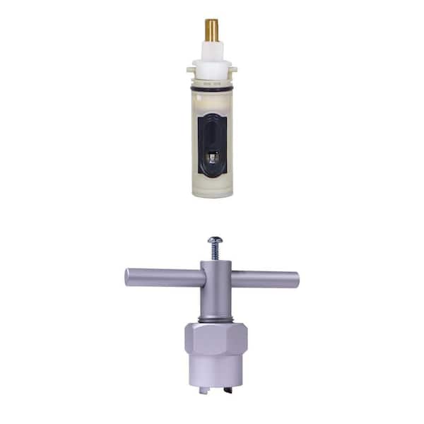 4 1/8 in. B-19 Broach Single Lever Cartridge for Moen and Cartridge Puller for 1200/1222/1225 Series