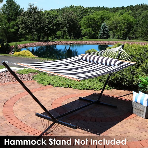 Sunnydaze 11-3/4 ft. Quilted Double Fabric 2-Person Hammock