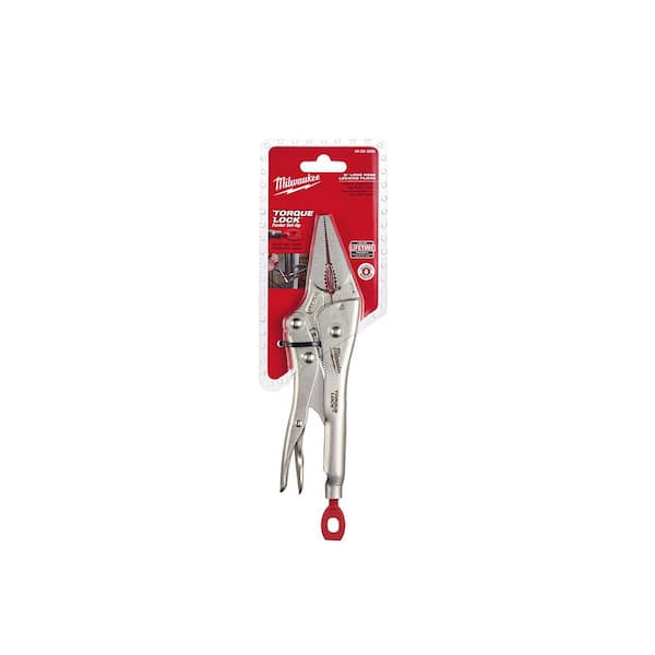Milwaukee 9 in. L Nose Locking Pliers 48-22-3509 - The Home Depot