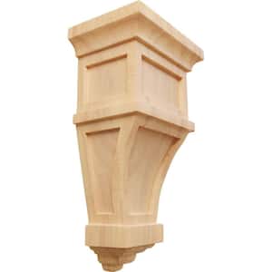 4 in. x 6 in. x 11 in. Unfinished Wood Pine Alpine Corbel