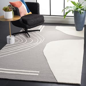 Rodeo Drive Gray/Ivory 8 ft. x 10 ft. Abstract Area Rug