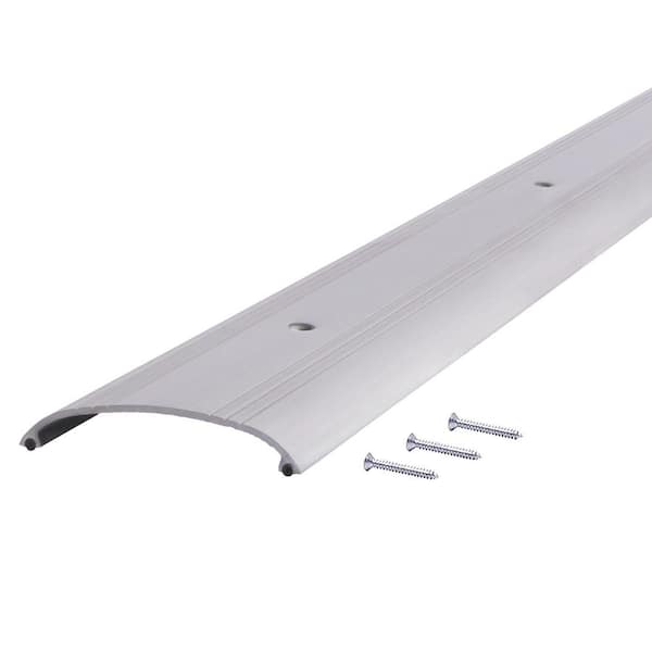 M-D 0.19 in. H X 72 in. L Anodized Pewter Silver Aluminum Carpet Trim M-D 0.19 in. H X 72 in. L Anodized Pewter Silver Aluminum Carpet Trim