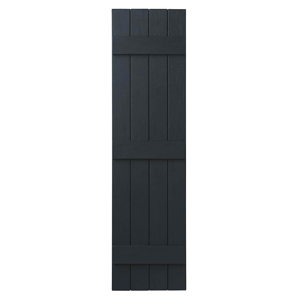 15 in. x 63 in. Polypropylene 4-Board Closed Board and Batten Shutters Pair in Dark Spruce price history on PriceWatchPro