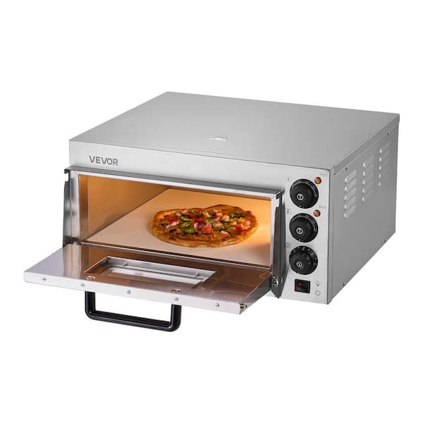 VEVOR Electric Countertop Pizza Oven 16 in. 1700-Watt with Adjustable Temp and Time, Outdoor Pizza Oven