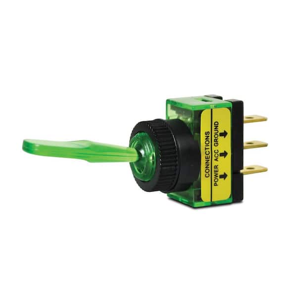 Calterm 20 Amp Green Glow Toggle Switch