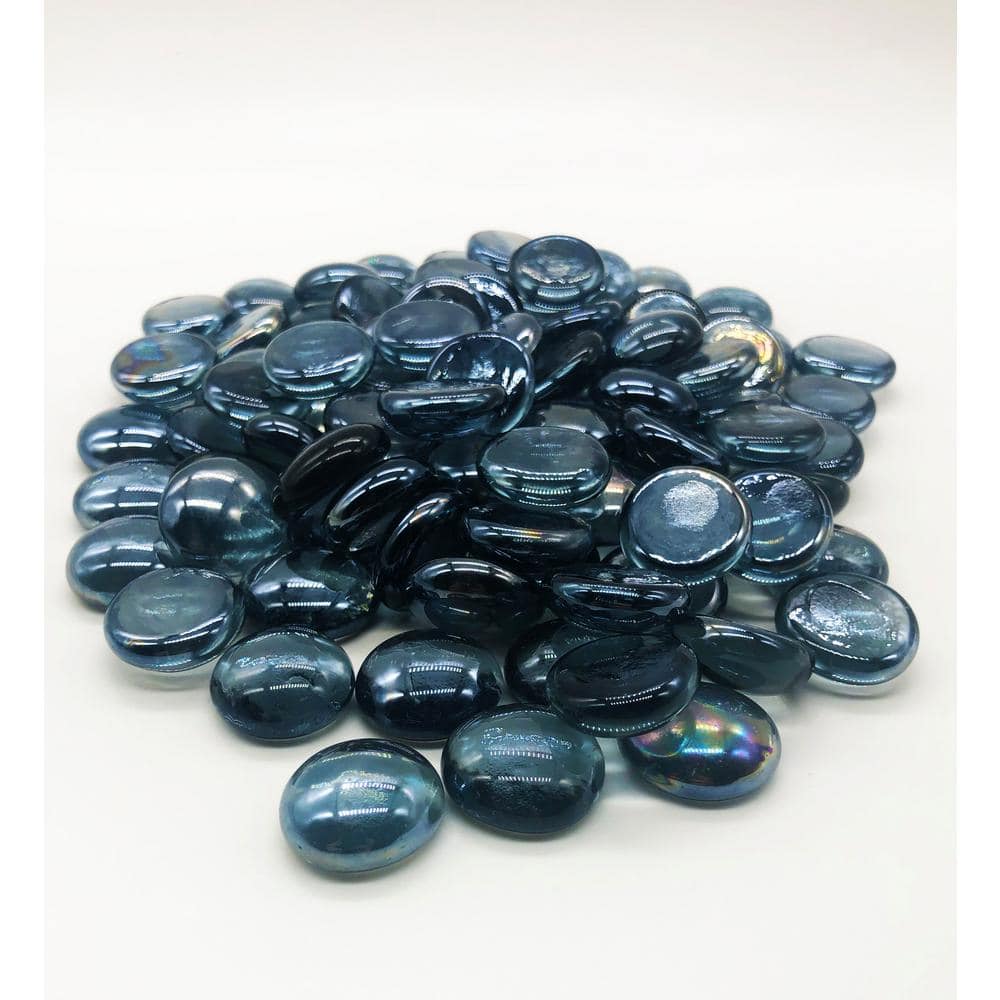 Element Fireglass Ultra Modern Gray Fire Glass Gem 10 lbs. Fire Glass