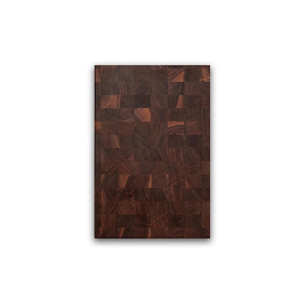 Walnut Wood Edge Grain Reversible Cutting Board, 18 x 12 x 1.75 in.