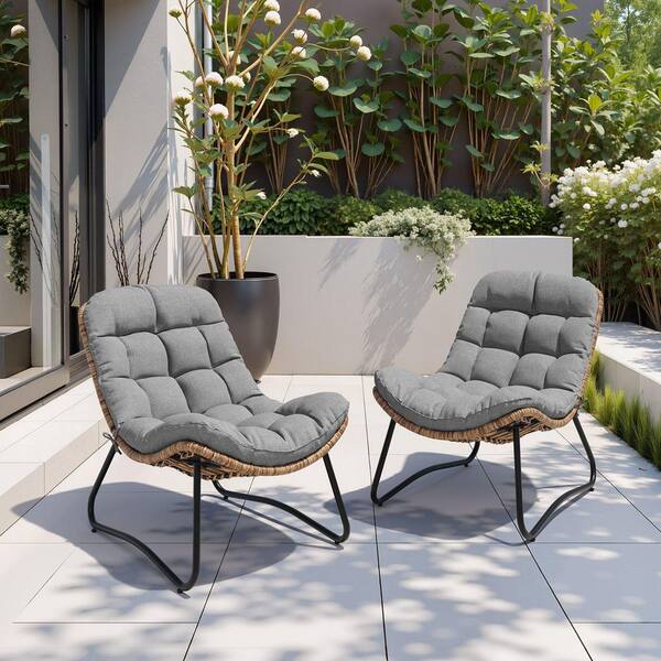 Crestlive Products 2-piece Wicker single Outdoor Chaise