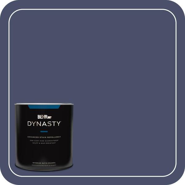 BEHR DYNASTY 1 qt. #PPU15-18 Vintage Velvet One-Coat Hide Satin Enamel Interior Stain-Blocking Paint & Primer