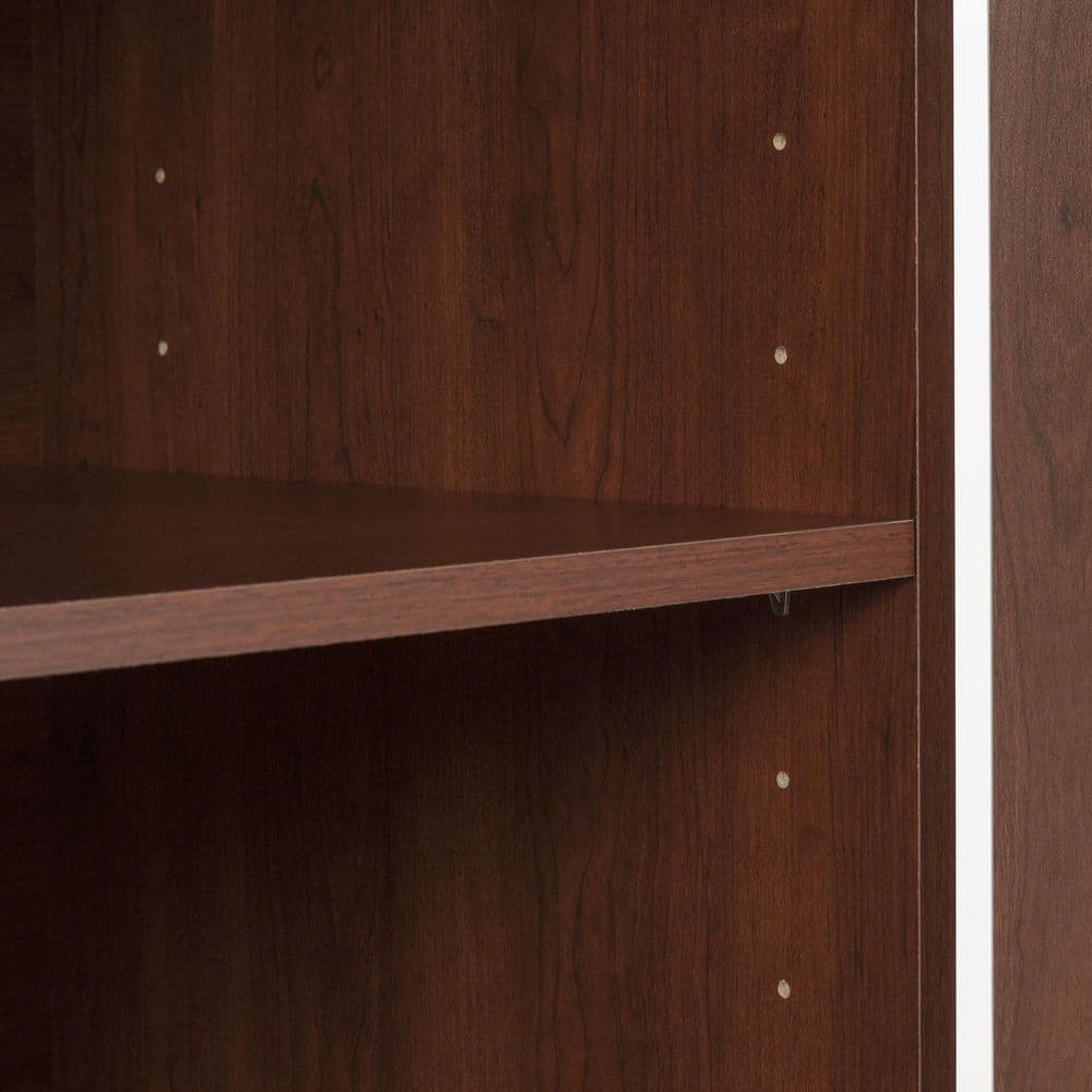 Royal Cherry 4-Door Adjustable Storage Cabinet with Black Metal Handles