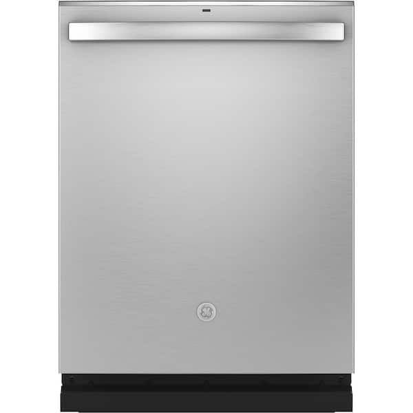 GE 24 in. Stainless Steel Top Control Built-In Tall Tub Dishwasher with 3rd Rack, Bottle Jets, and 46 dBA