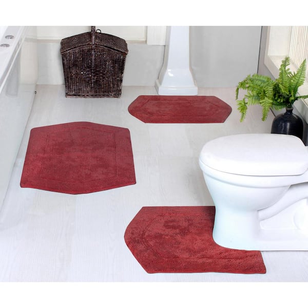 Rose Bath Rug shops 2x3,Red Bathroom Rug Shaggy Bath Mat Plush Water Absorbent