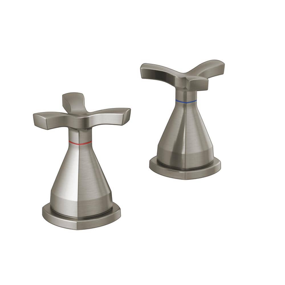 Modern Stainless Steel Widespread Bathroom Faucet with ADA Compliance
