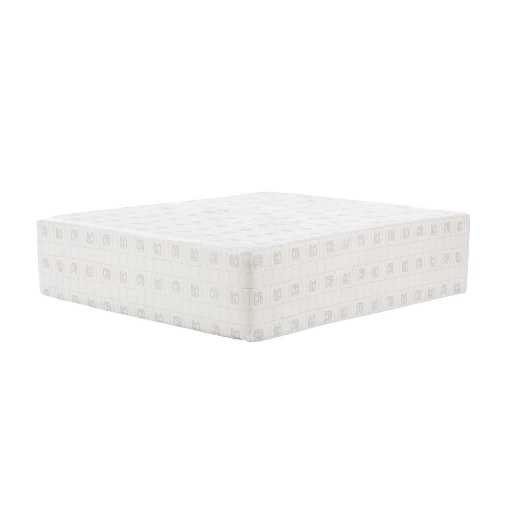 White High-Density Foam Square Patio Lounge Cushion