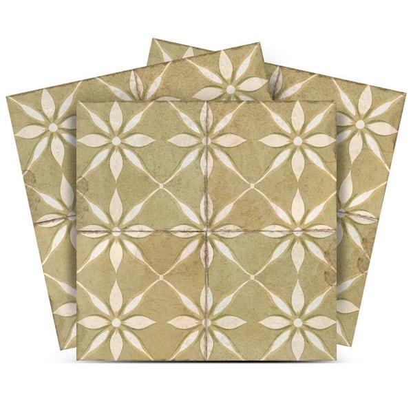 Dark Khaki R209 8 in. x 8 in. Vinyl Peel and Stick Tile (24-Tiles, 10.67 sq. ft. /Pack)