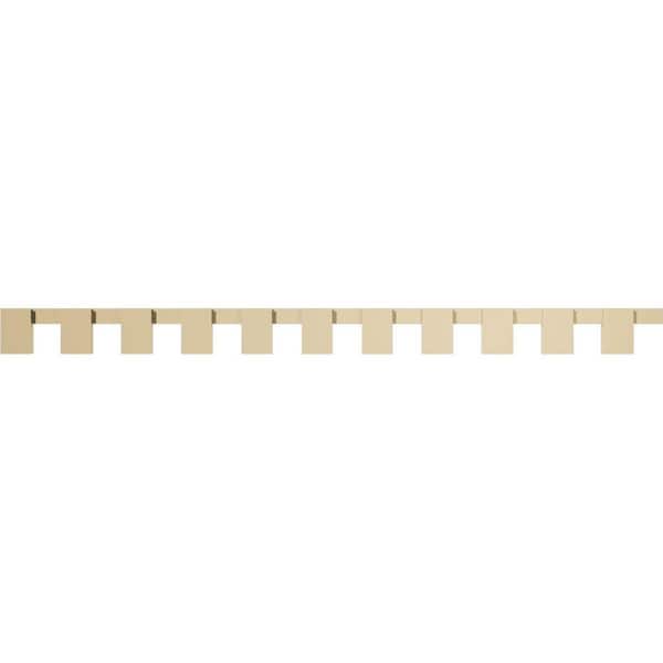 Ekena Millwork 1 in. D x 6 in. W x 88 in. L Primed Polyurethane Panel Moulding