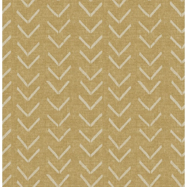 SURFACE STYLE Bogolan Sky Harvest Vinyl Peel and Stick Wallpaper Roll (Covers 30.75 sq. ft.)