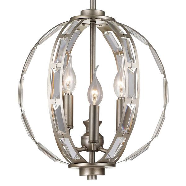 Monteaux Lighting 3 Light Antique Silver And Crystal Pendant Lsa 36301 Monteaux Lighting 3 Light Antique, Monteaux 16 Light Chandelier