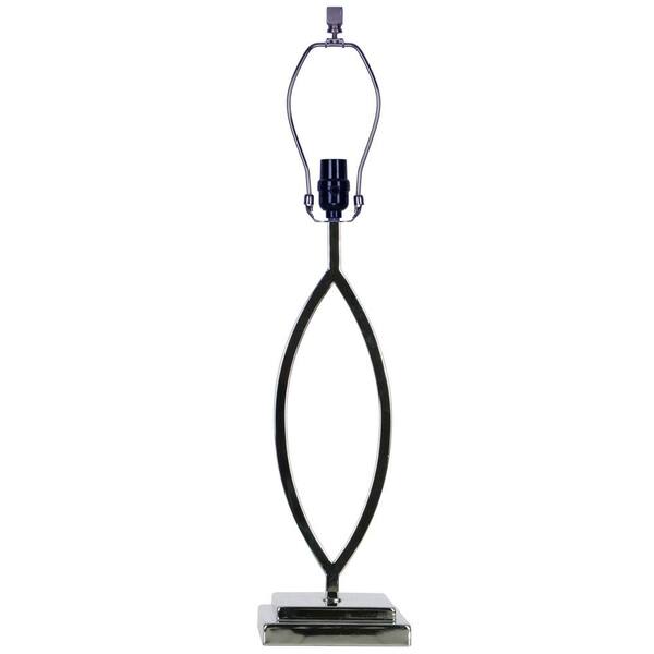 Hampton Bay 25 in. Chrome Table Lamp