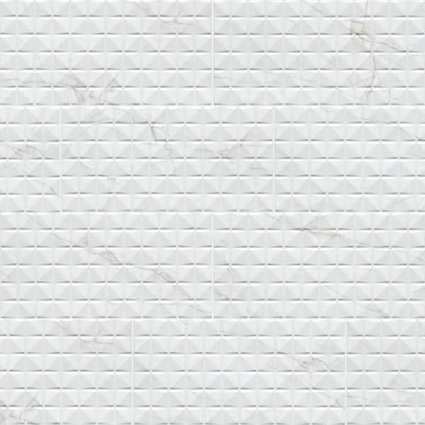Dymo Calacatta Chex 12 in. x 24 in. Glossy Ceramic Marble Look Wall Tile (960 sq. ft. /Pallet)