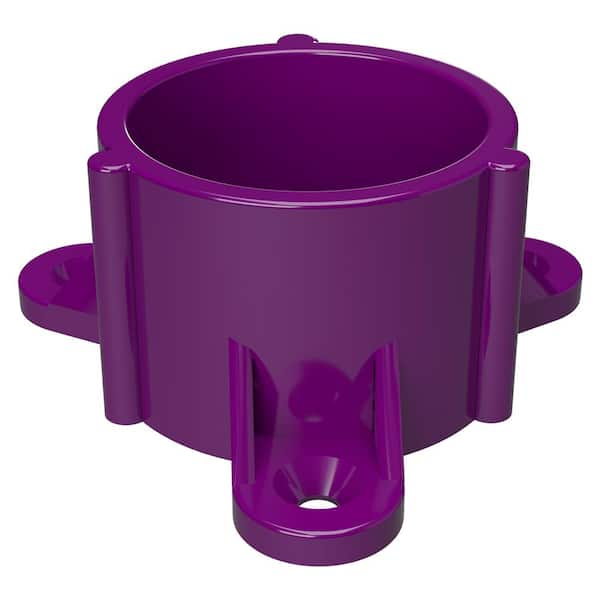 Pack of 10 Furniture Grade 1-1/4 Size Purple FORMUFIT F114ECT-PU-10 PVC Table Cap 