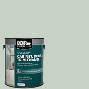 1 gal. #N400-2 Frosted Sage Semi-Gloss Enamel Interior/Exterior Cabinet, Door & Trim Paint