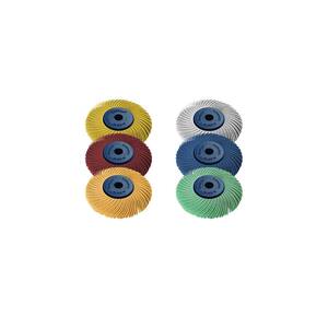 Sunburst - 2 in. 3-PLY Radial Discs - 1/4 in. Arbor - Thermoplastic Cleaning and Polishing Tool Assortment (6-Piece)