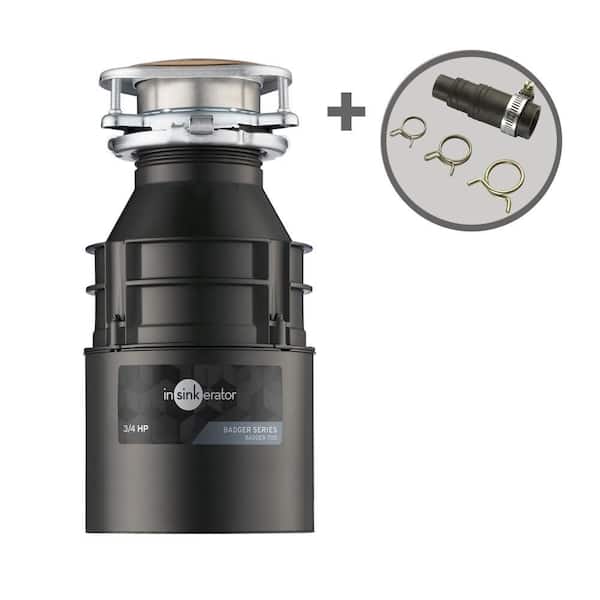 Badger 700, 3/4 HP Continuous Feed Kitchen Garbage Disposal with Dishwasher Connector, Badger Series