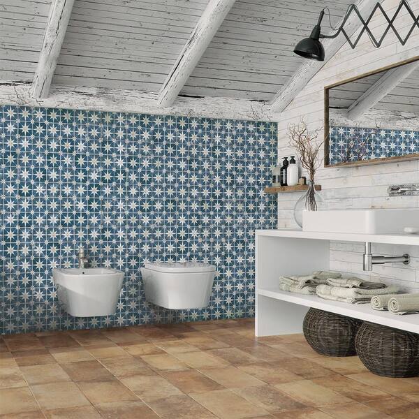 Merola Tile Harmonia Kings Star Sky 4 in. x 13 in. Ceramic