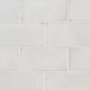 Blanco Rustico White 3 in. x 6 in. Glossy Ceramic Wall Tile (5.38 sq. ft./Case)