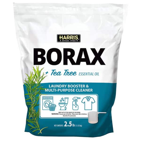 Harris 2.5 lbs. Borax Laundry Booster and Multi-Purpose Cleaner with Tea Tree Essential Oil
