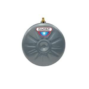 Flat Round Hydronic Wall Hung Expansion Tank with Union Check (2.1 gal.)