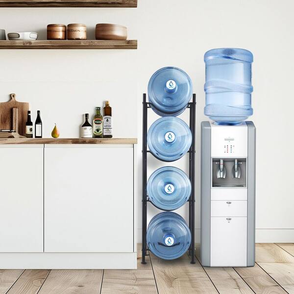 Water Bottle Rack Mocomax 5 Gallon Water Jug Holder – 4-Tier Detachable ...