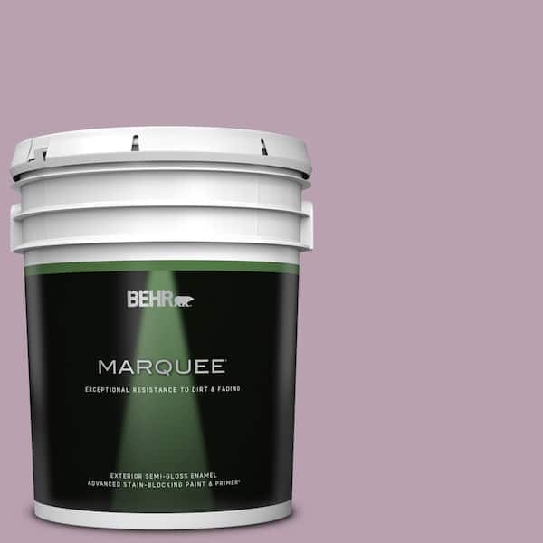 BEHR MARQUEE 5 gal. #S110-4 Highland Thistle Semi-Gloss Enamel Exterior Paint & Primer