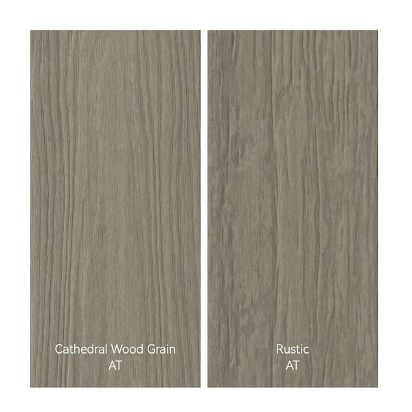 NewTechWood UltraShield 0.6 in. x 12 in. x 12 in. Roman Antique Fascia Composite Decking Board Sample